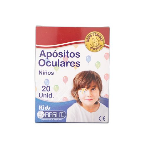 Aposito Ocular Kids Figuras Caja X 20 Unidades Begut
