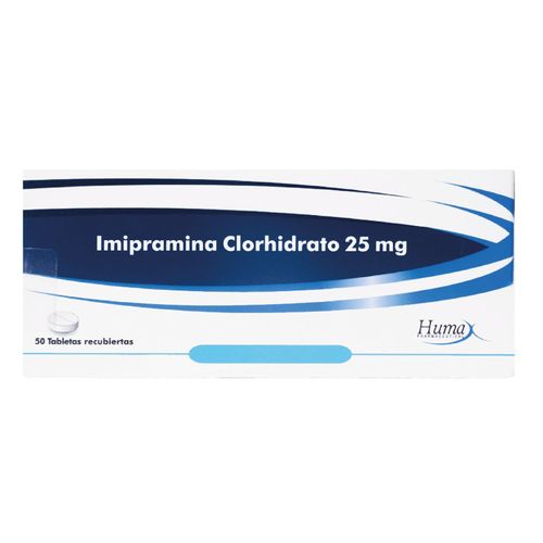 Imipramina 25 Mg Caja X 50 Tabletas Humax