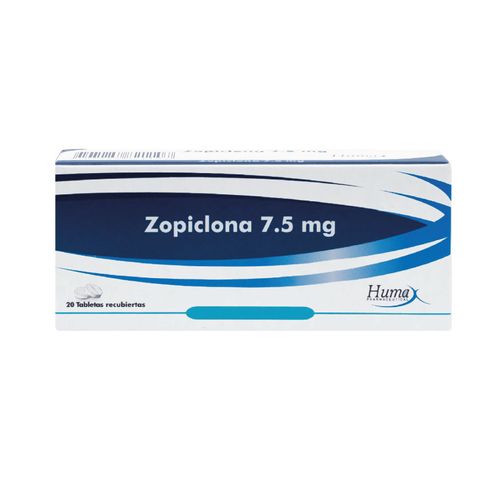 Zopiclona 7.5 Mg Caja X 20 Tabletas Humax