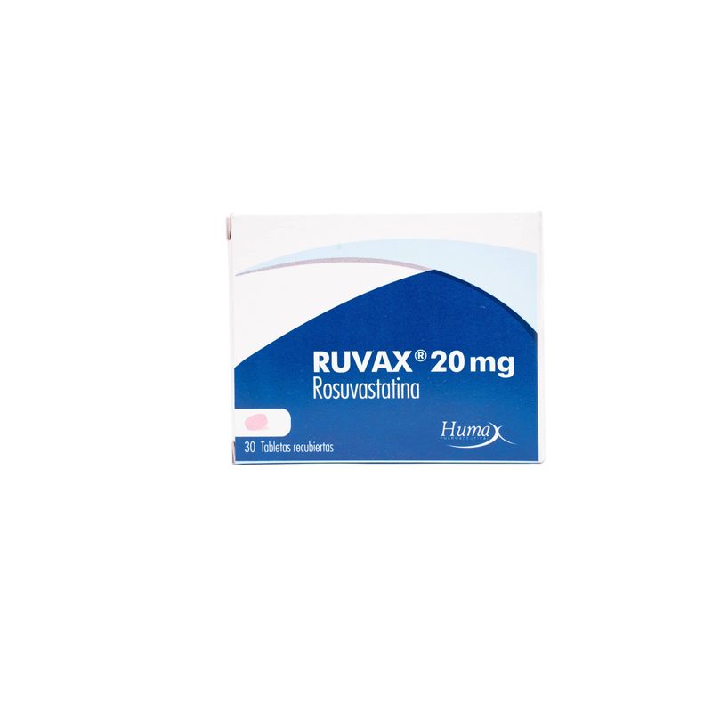 Ruvax Rosuvastatina 20Mg Caja 30 Tabletas Humax