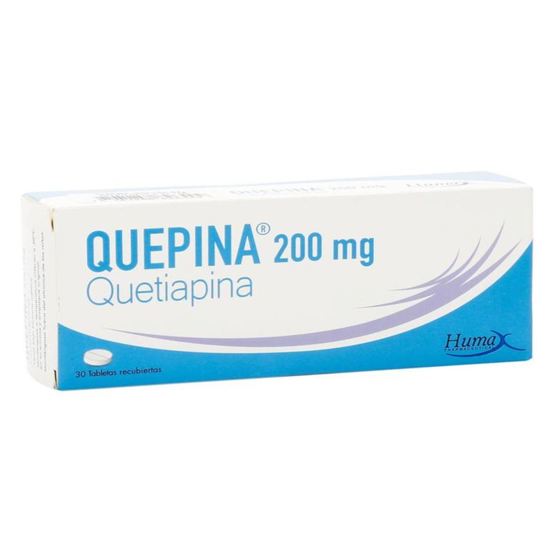 Quetiapina 200 Mg Caja X 30 Tabletas Humax