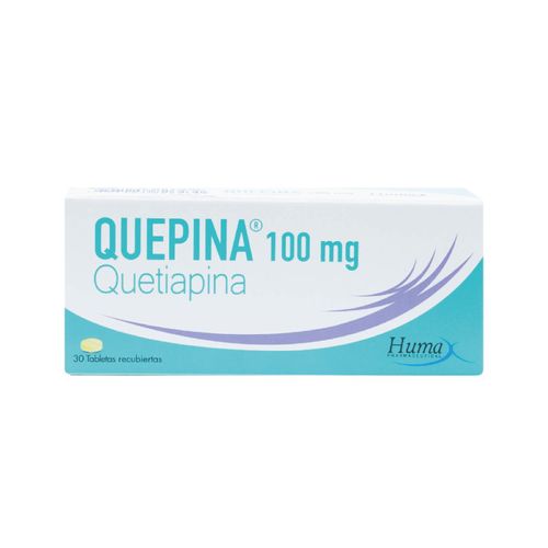 Quetiapina 100 Mg Caja X 30 Tabletas Humax