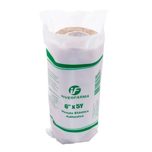 Venda Elástica Adhesiva Cohesiva 6X5 Yardas Inverfarma