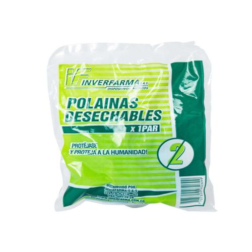 Polaina Desechable Bolsa 2 Unidades Inverfarma