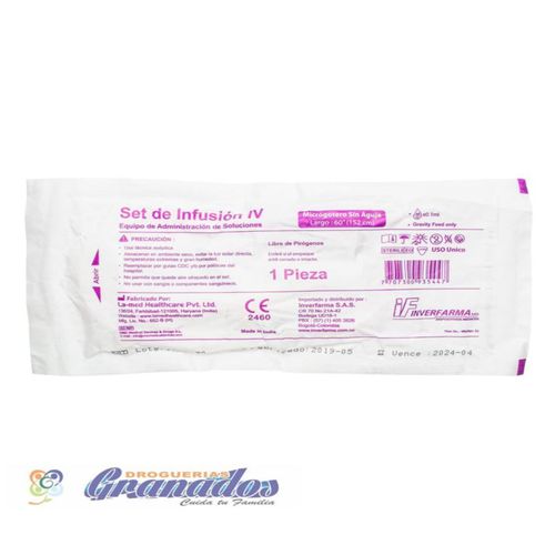 Equipo Microgoteo Sin Aguja 81014 Inverfarma