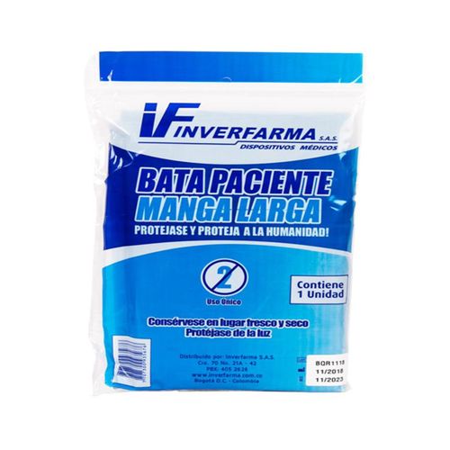 Bata Manga Larga Puno Resortado Inverfarma
