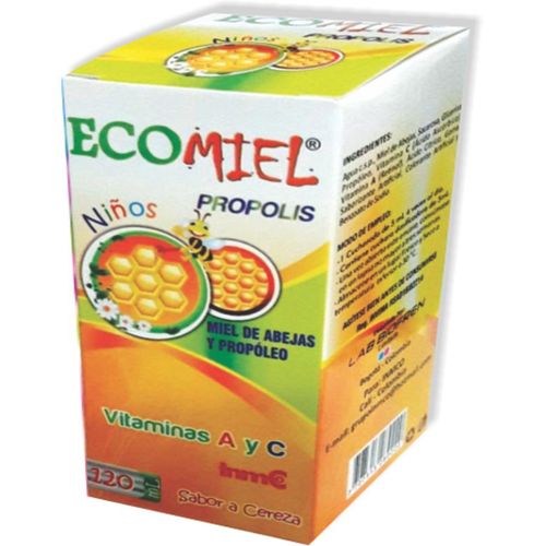 Propóleo Ecomiel Cereza Jarabe Frasco X 120 Ml Comerlat