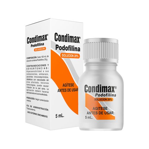 Condimax Podofilina 20% Frasco X 5 Ml Solución Robins