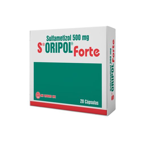 Oripol Forte Sulfametizol 500 Mg Caja X 20 Cápsulas Ah Robins