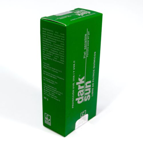 Protector Solar Darksun Piel Sensible Crema Tubo X 60G