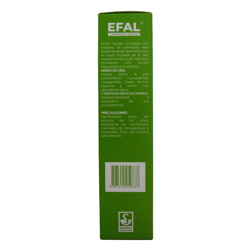 Limpiador Líquido Facial Efal Frasco X 270 Gr