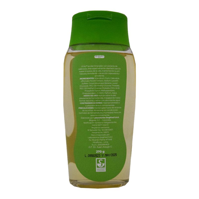 Limpiador Líquido Facial Efal Frasco X 270 Gr