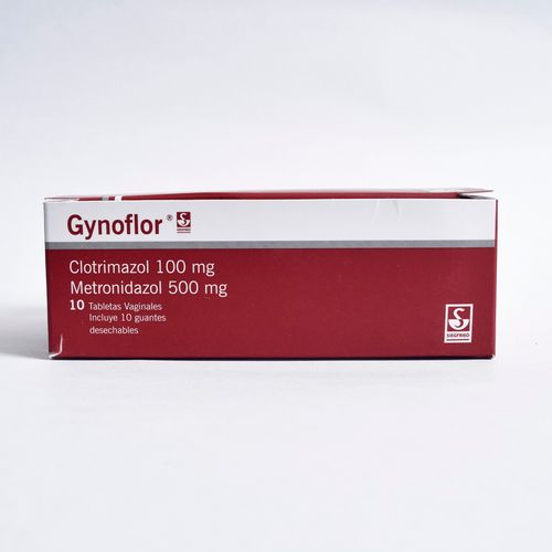 Gynoflor Clotrimazol 100 Mg Metronidazol 500 Mg Caja X 10 Tabletas Vaginal Siegfried