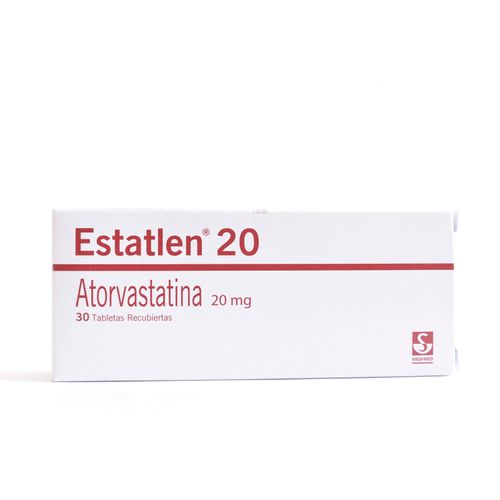 Estatlen Atorvastatina 20 Mg Caja X 30 Tabletas Siegfried