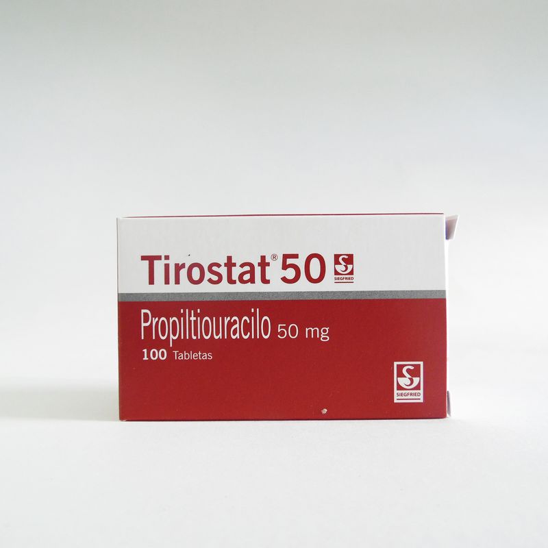 Tirostat Propiltiouracilo 50 Mg x 100 Tabletas