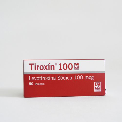Tiroxin Levotiroxina 100 Mcg Caja X 50 Tabletas Siegfried