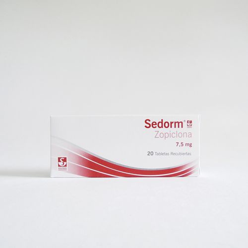 Sedorm Zopiclona 7.5 Mg Caja X 20 Tabletas Siegfried