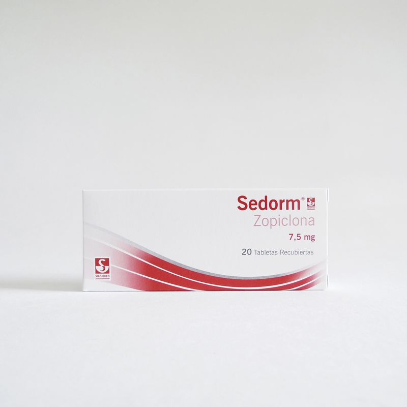 Sedorm Zopiclona 7.5 mg 20 Tabletas Rx