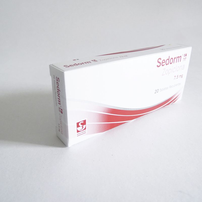 Sedorm Zopiclona 7.5 mg 20 Tabletas Rx