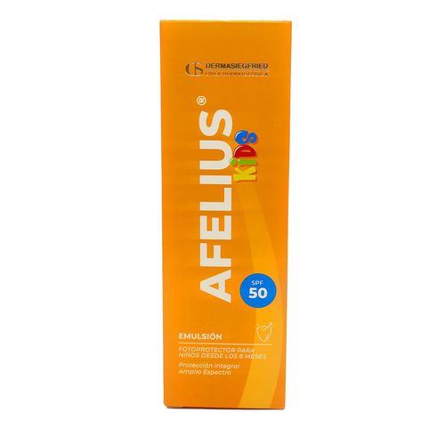 Protector Solar Afelius Kids Emulsión Spf 50 Tubo X 50 Gr