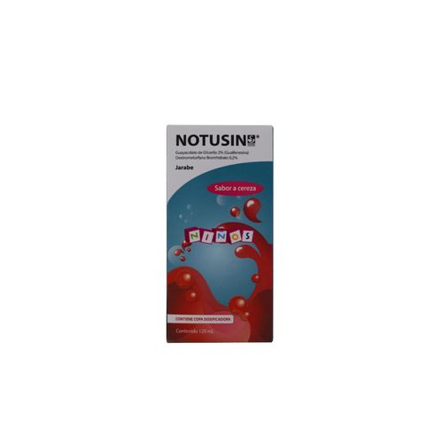 Notusin Niños Dextrometorfano Bromhidrato 300 Mg Jarabe Frasco X 120 Ml Siegfried