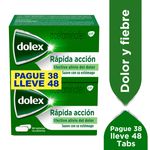 Dolex 500 mg 48 Tabletas Pague 38 Lleve 48
