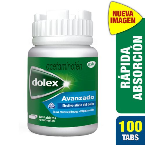 Dolex Avanzado 500 Mg Frasco X 100 Tabletas