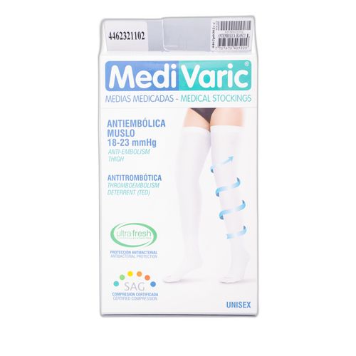 Media Antiembolica Medivaric Talla L Muslo Caja X 1 Par