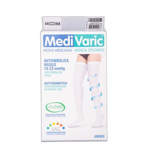 Media Antiembolica Medivaric Talla M Muslo Caja X 1 Par