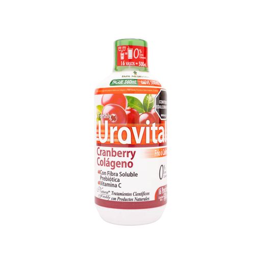 Urovital Bebida Funcional Frasco X 500 Ml Pague 360 Lleve 500 Natural Freshly
