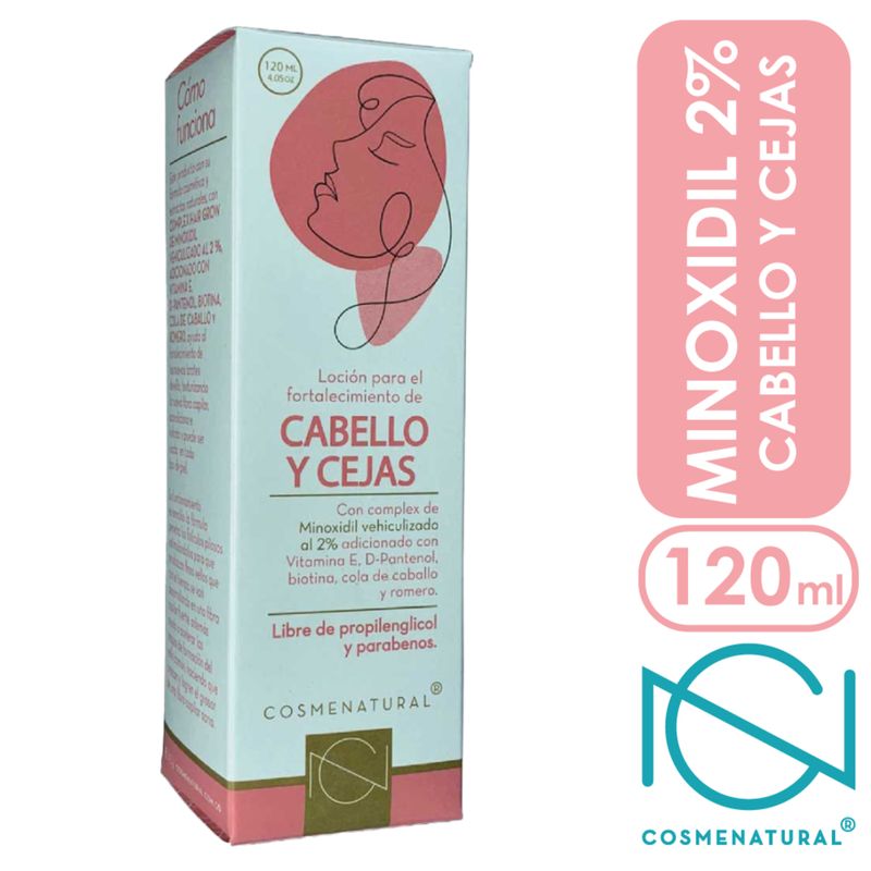 Minoxidil Cabello y Cejas Loción 120 Ml