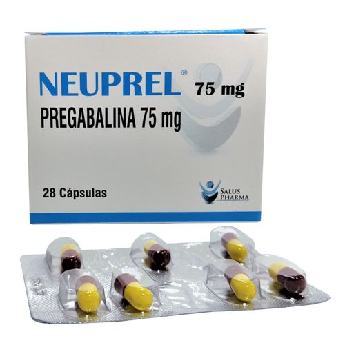 Neuprel Pregabalina 75 Mg Caja X 28 Cápsulas Dura Saluspharma