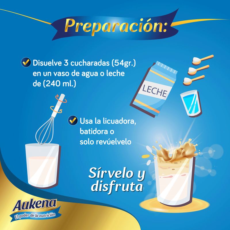 Aukena Vainilla Prebióticos 400 g Pisa