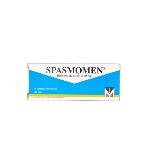 Spasmomen Bromuro De Otilonio 40 Mg Caja X 30 Tabletas Menarini