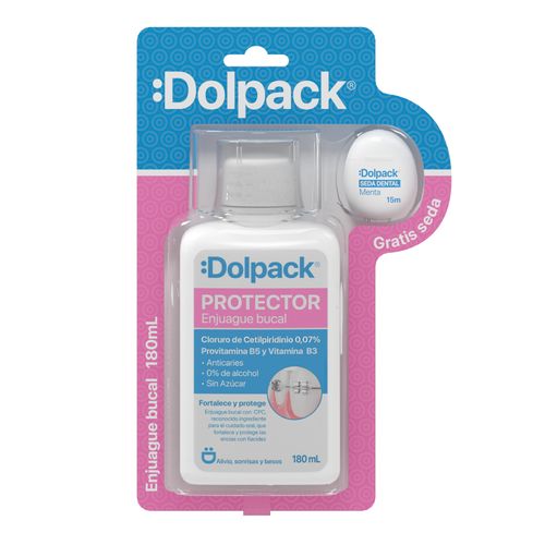 Enjuague Bucal Dolpack Protector Cpc B5 + B3 Frasco X 180 Ml Big Medica