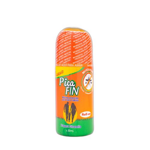 Repelente Picafin Roll On Aloe Vera Frasco X 60 Ml Mediseg