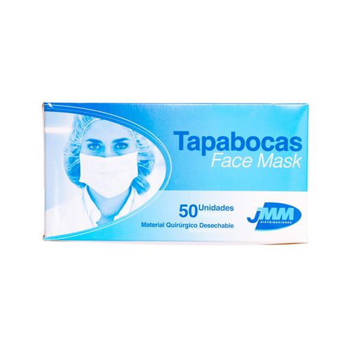 Tapabocas Jmm Tres Capas Caja X 50 Unidades Mediseg