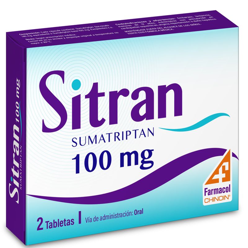 Sitran 100 Mg Caja X 2 Tabletas Farmacol