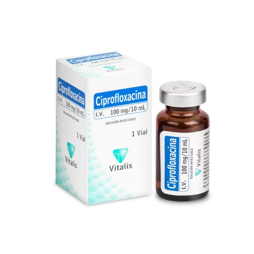 Ciprofloxacina 100 Mg Inyectable Caja X 1 Ampolla Vitalis