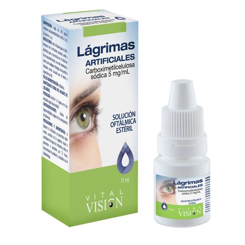 Vitalvision Lagrimas Carboximetilcelulosa 5 Mg Frasco X 15 Ml Vitalis