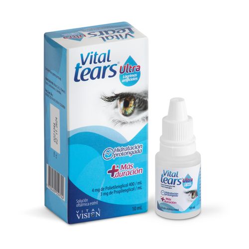 Vitaltears Ultra Polietilenglicol 4 Mg Oftálmico Frasco X 10Ml Solución Vitalis