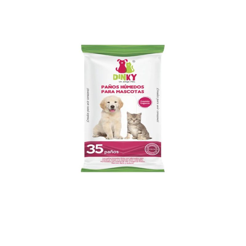 Pañitos Dinky Mascotas 35 Unidades Option