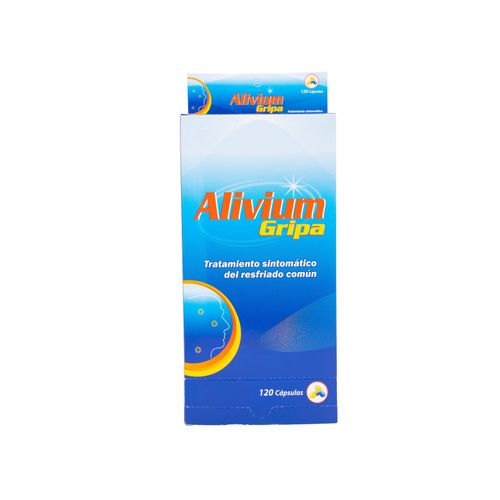 Alivium Gripa Acetaminofén Fenilefrina Cetirizina Cafeína Caja X 120 Cápsulas Ophalac