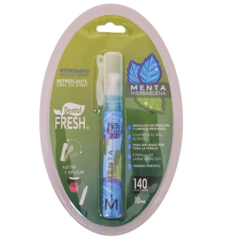 Refrescante Dental Fresh Menta Hierbabuena Spray Bucal 10Ml Quirupos
