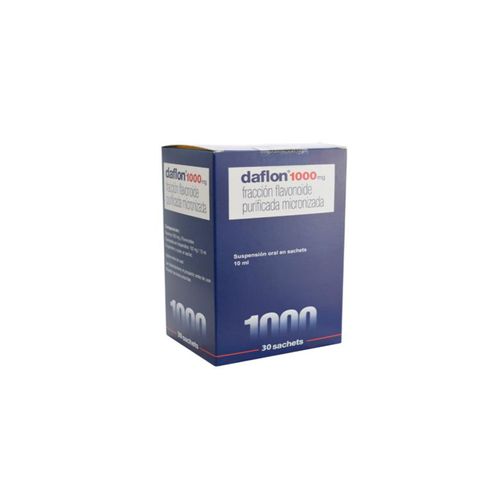 Daflon Diosmina Hesperidina 1000 Mg Caja X 30 Sobres Suspensión Oral Servier