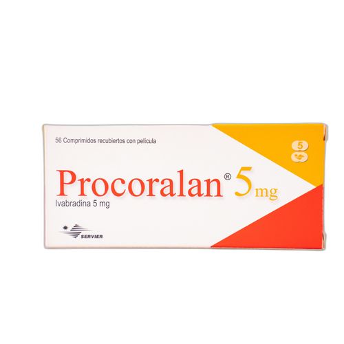 Procoralan Ivabradina 5 Mg Caja X 56 Comprimidos Tableta Servier