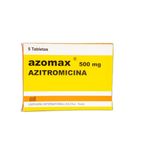 Azomax azitromicina 500 mg 5 unidades