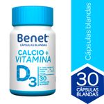 Calcio + Vitamina D3 Frasco x 30 Cápsulas