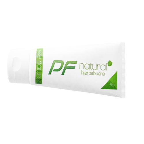 Crema Dental Pf Natural Adultos Sin Fluor Tubo X 75 Gr