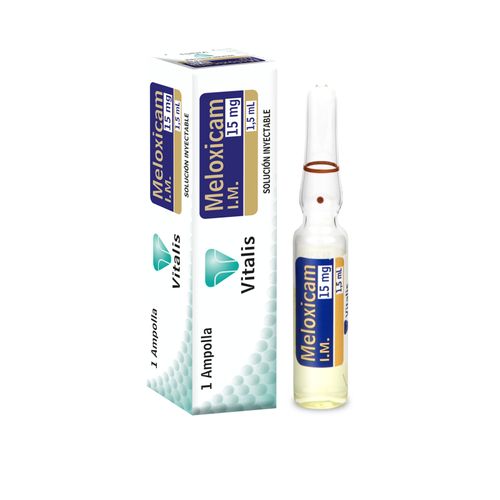 Meloxicam 15Mg/1.5 Ml Ampollas Caja X 1 Solución Inyectable Vitalis